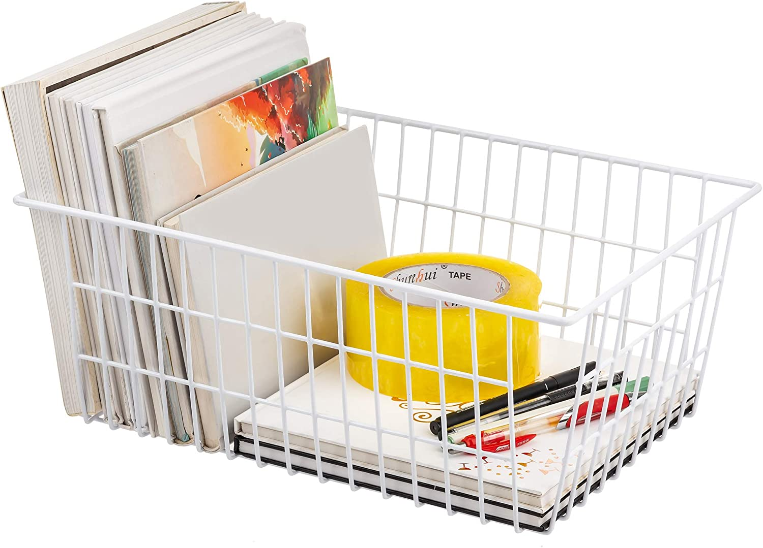 Wire Stroage Baskets, Farmhouse Metal Wire Basket Freezer Storage