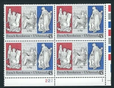 Scott # C-120...45 Cent...Air Mail...French Revolution...Plate Block
