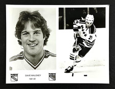 1981-1982 New York Rangers Dave Maloney #26 NHL Hockey Team Vintage Press Photo