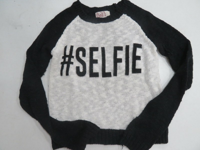 #SELFIE SWEATER BY SO BRAND SZ: X-SMALL