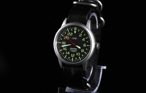AVIATOR Hombre Reloj Mecánico RAKETA 24 Horas (2623.H) - Imagen 3 de 10