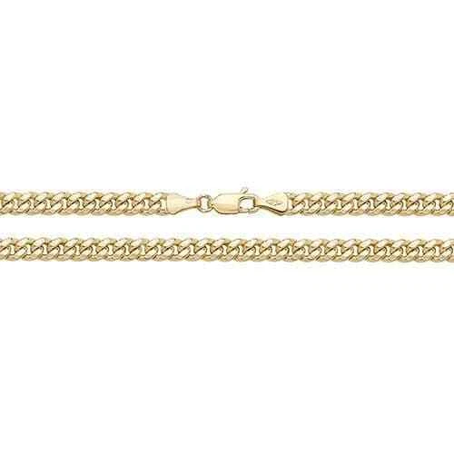 24 inch solid gold curb chain deals