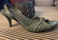 Vintage Pedro Garcia Shoes Women s Size 9. Pistachio Leather. Never Worn.