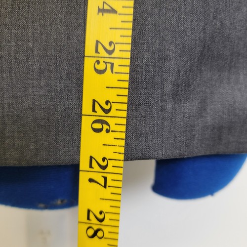 Calvin Klein X-treme Slim Fit 2tlg Herren 36S 30x27 Schwarz 100% Wolle Dbl Belüftet Anzug - Bild 7 von 21