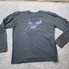 LEVIS Red Tab Shirt Men X Large Black Screeching Owl Vintage 90s Rare USA Made