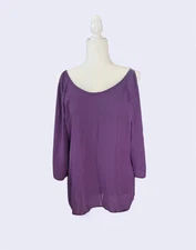 Pixi & Ivy Purple Blouse Size Small