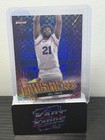 Front of 2023-24 Topps Finest - Finishers Joel Embiid #F-7 Checkerboard Refractor 37/99