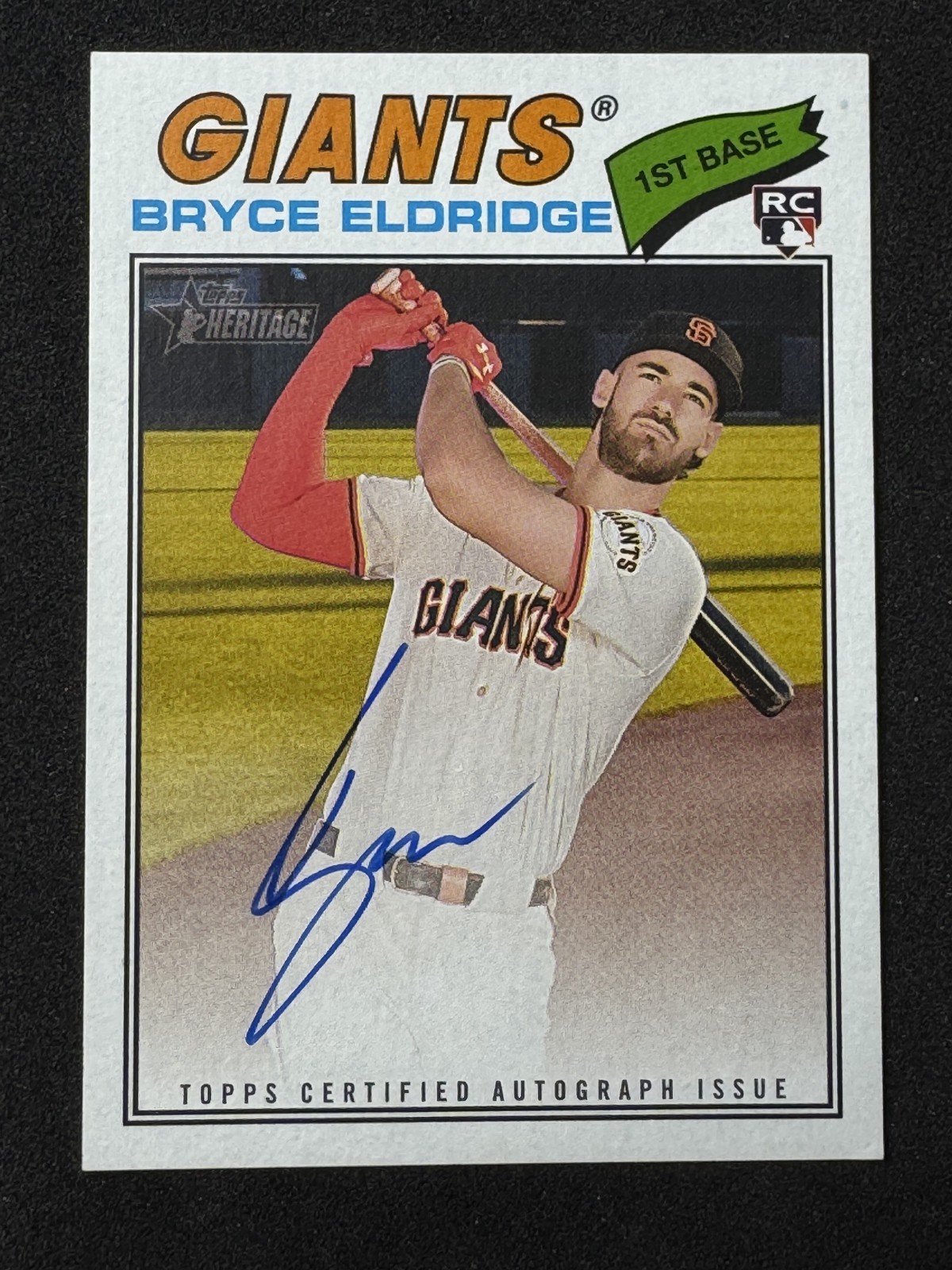 2026 Topps Heritage Bryce Eldridge Rookie Real One Autograph