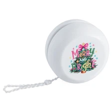 'Christmas Tree Merry And Bright ' Retro Style Yo-Yo (YY00045253)