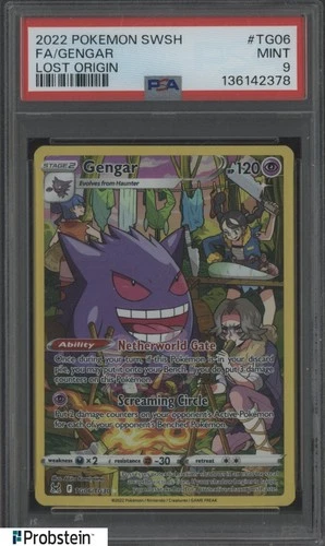 2022 Pokemon SWSH Lost Origin #TG06 FA Gengar PSA 9 MINT
