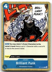 Brilliant Punk OP13-059 Common Carrying On His Will One Piece TCG