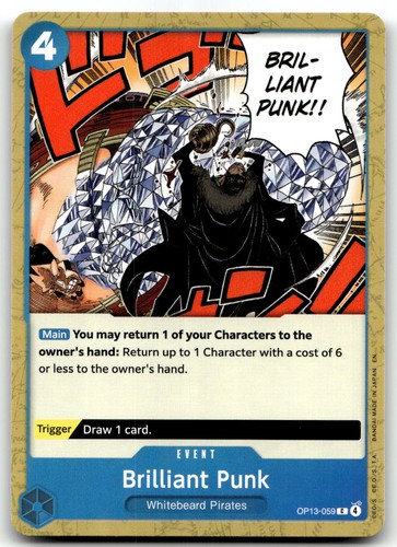 Brilliant Punk OP13-059 Common Carrying On His Will One Piece TCG