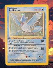 Pokemon Articuno 2/62 Fossil - HOLO - 1st ed. Eng (prima edizione) - Vintage- GD