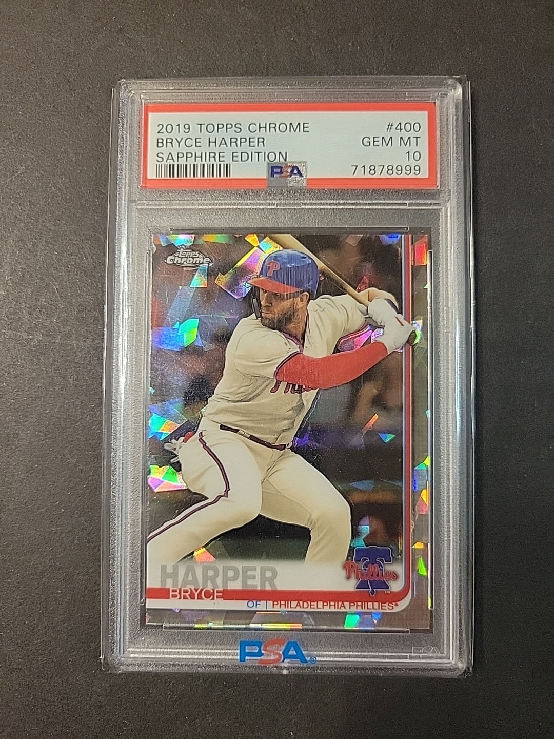 2019 Topps Chrome Sapphire Edition #400 Bryce Harper Psa 10