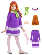Oumbivil Kids Girls Dress for Halloween Daphne 130 7-8 Years , Purple