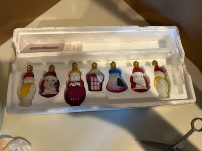 Vtg Christmas Avon Victorian Style Figural Lights Henry Ford Museum No Cord