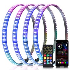 Tavaray 4PCS 14" RGB LED Wheel Ring Lights with APP & Remote Control, 178+DIY...