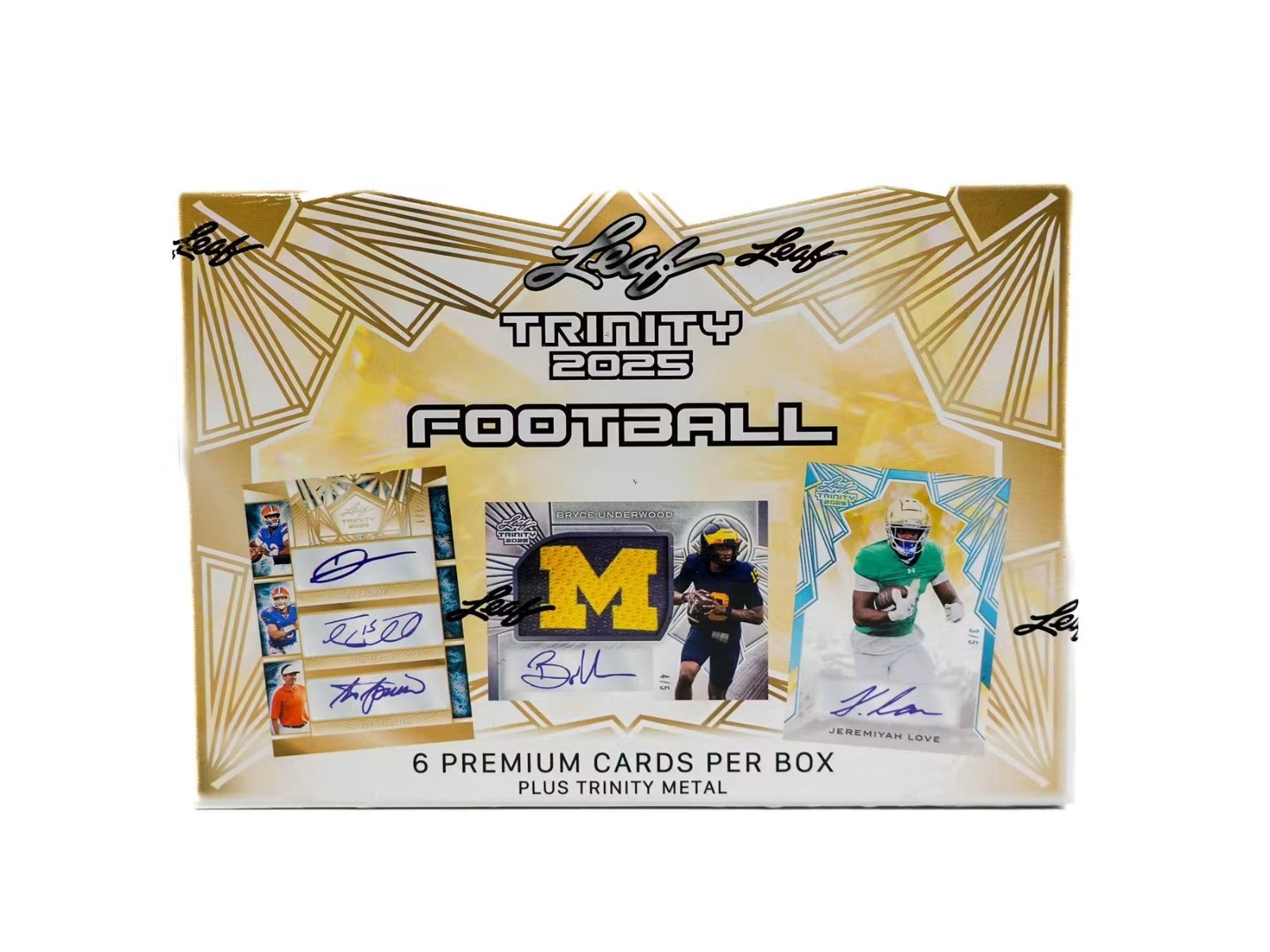 2025 LEAF TRINITY FOOTBALL HOBBY BOX - BRAND NEW - FREE SHIP 🔥🔥🔥