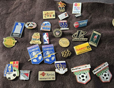 Lot of 27 Lapel Pins Sports Olympics World Cup soccer NBA Bowling NHL All Star
