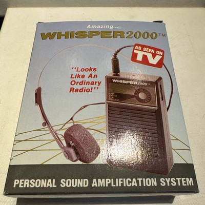 Vintage 1989 Whisper2000 Sound Modulator Hearing Amplification Model 2000