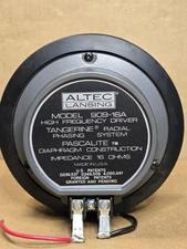 Altec Lansing Model 909-16A High Frequency Compression Driver Working Well