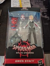 Marvel Legends Spider-Man Spider-Verse Gwen Stacy W  Spider-Ham BAF Stilt-Man