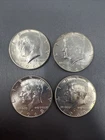 2 1969 D and 2 1968 D Kennedy Half Dollars 40% Silver – Uncirculated #717