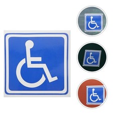 6 Sheets Wheelchair Access Sign for Car Adhesive Disabled Parking