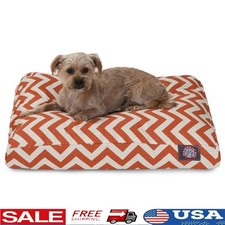 Washable Rectangle Dog Bed Non Slip Comfy Pet Bed Removable Cover Dog Crate Bed