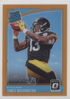 2018 Donruss Optic Rated Orange Prizm /199 James Washington #172 Rookie RC 4bk