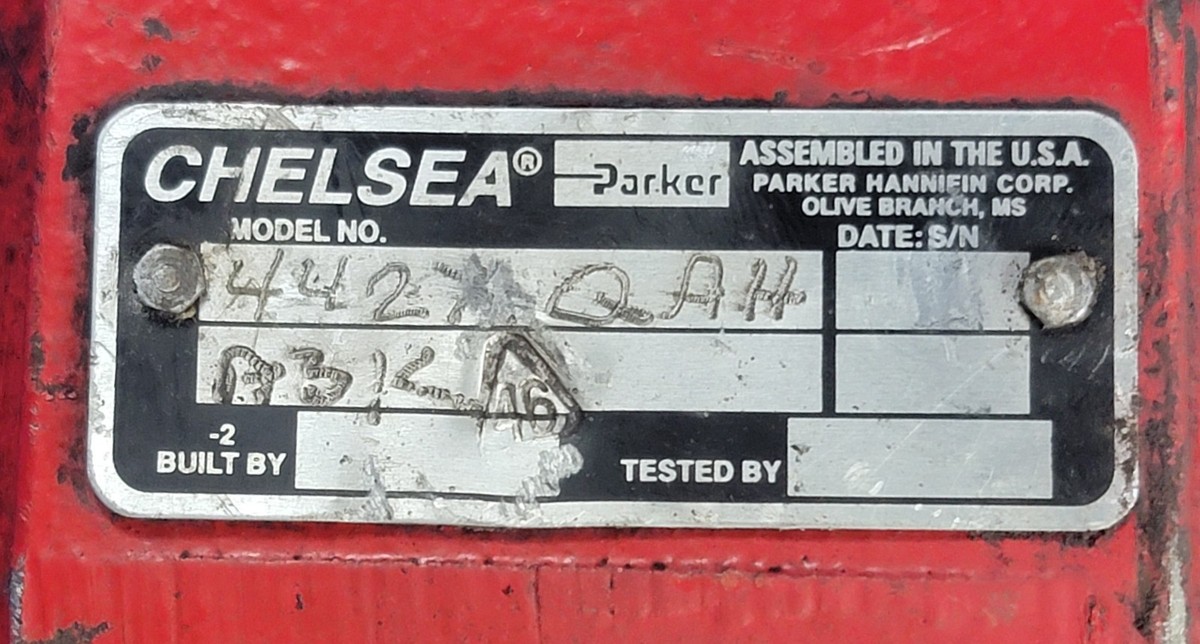 Chelsea Parker 442XQAH Power Take Off (PTO) Hydraulic Pump Unit