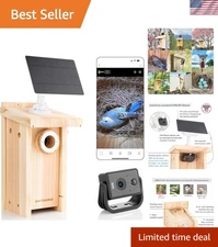 Weatherproof Cedar Birdhouse - Wireless Camera