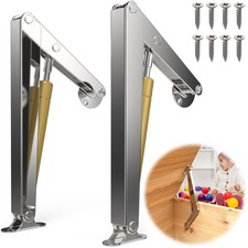 2PCS Lid Hinge Soft Close Hinges 200N Gas Struts Heavy Duty Soft Close Lid ...