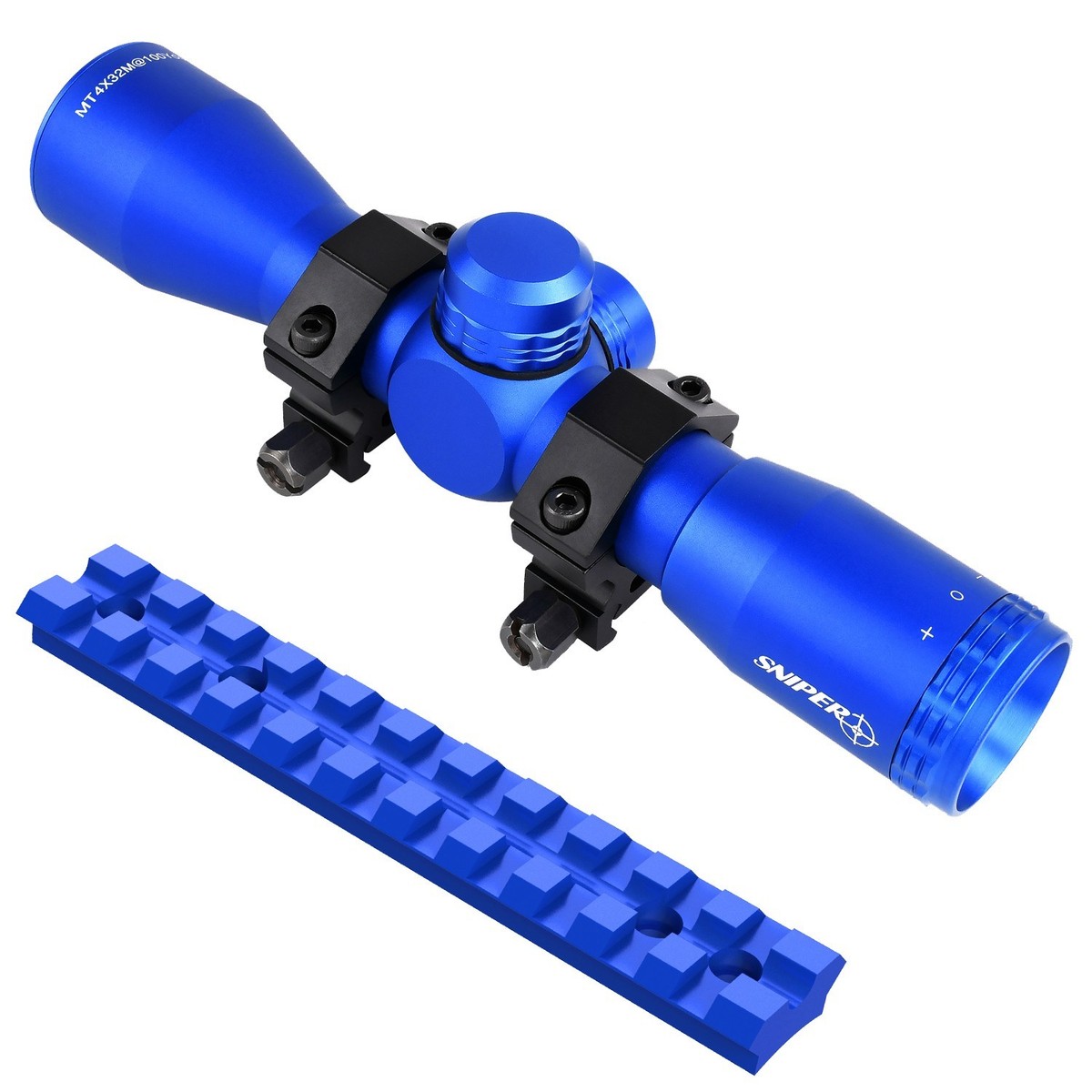 4-12x50トリプルレール ライフルスコープ＋ドットサイト＋高輝度LEDライト Rifle Scope 4-12x50 AOL Red/Green/Blue Illuminated with rg1022