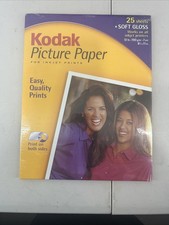 KODAK Picture Paper For Inkjet Printers Soft Gloss 25 Sheets 8.5 x11 Brand New