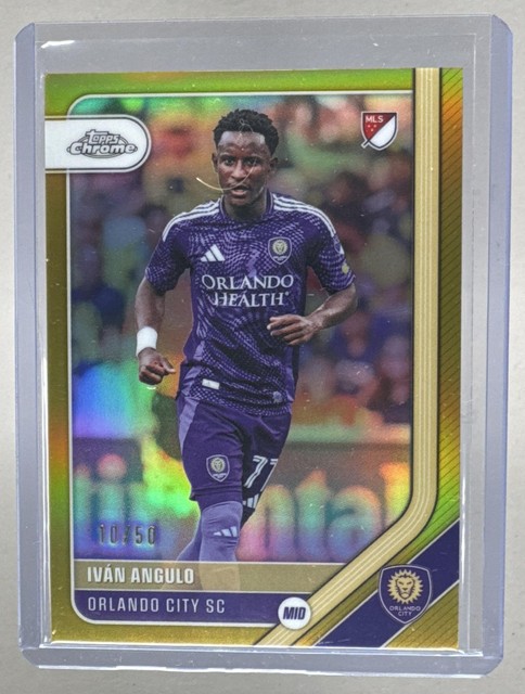 Ivan Angulo 2026 Topps Chrome MLS #28 Gold Refractor /50