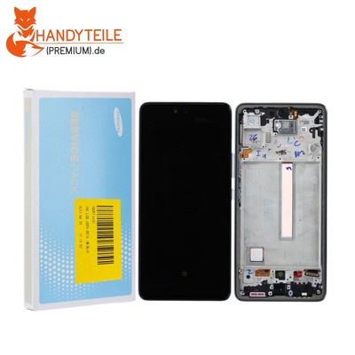 Original Samsung Galaxy A53 5G A536B AMOLED Display Bildschirm Rahmen Schwarz