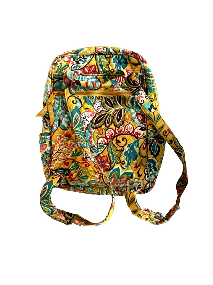 Mochila de cachemira floral amarilla provenzal VERA BRADLEY - patrón retirado Foto 2 de 4