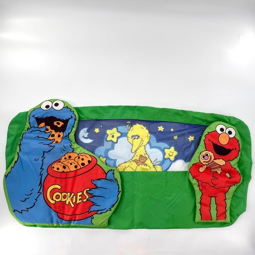 Sesame Street Bed Rail Cover Toddler OS Green Good Vintage 2006 Cookie Monster