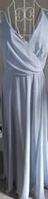 After Six Sleeveless Blue Bridesmaid Dress Polyester Size 16-R Style 1557 A2