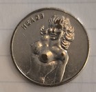 Risque Vintage Heads or Tails Nude Woman Token — photo 1