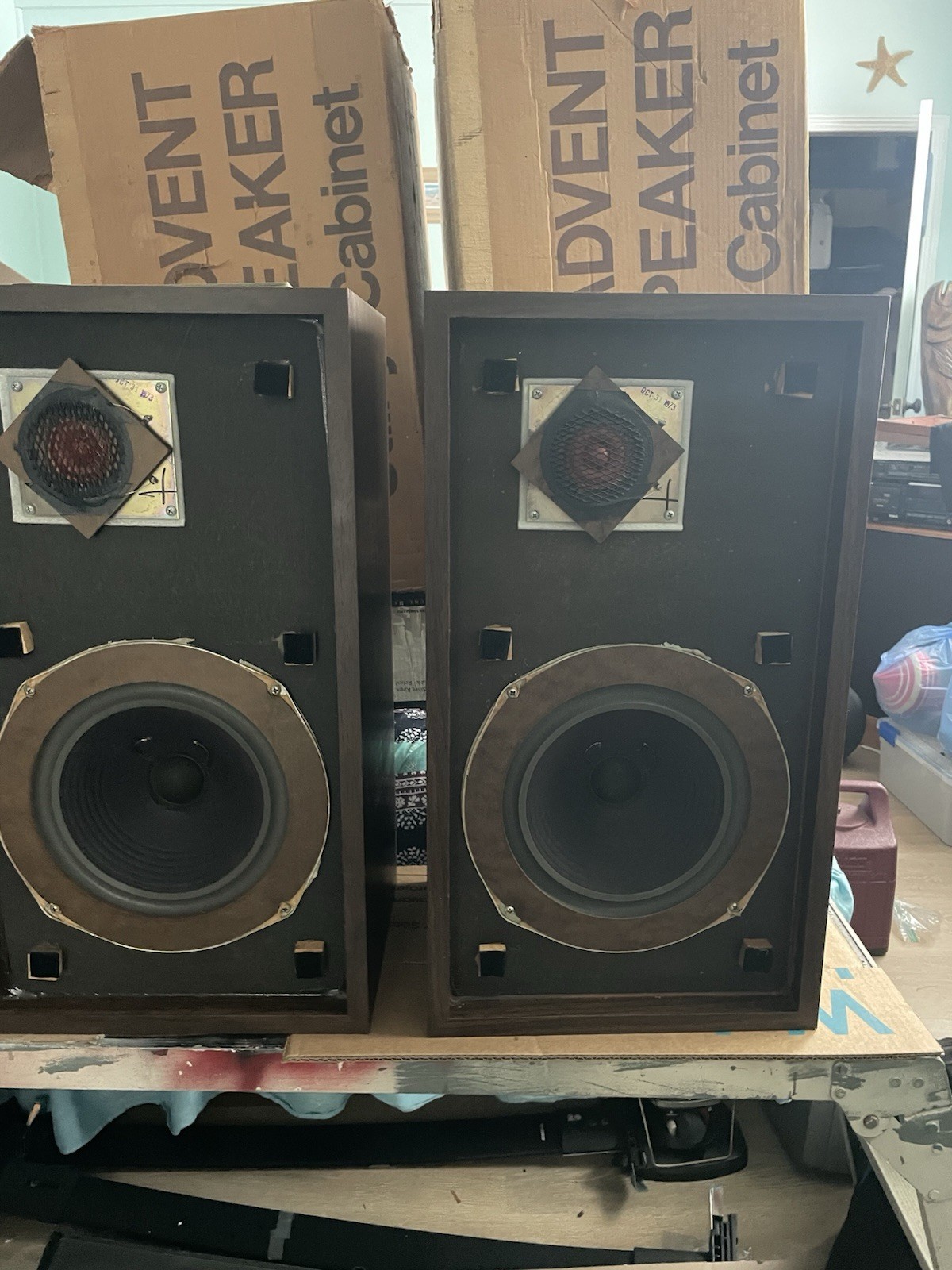 Large Advents ( OLA Utility Cabinets )  Re-Foamed/New Grill Cloth Boxes Brochure