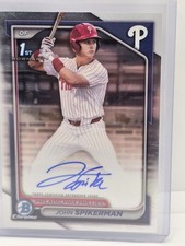 2024 Bowman Draft - Chrome Prospect Autographs John Spikerman #CPA-JSP (AU, RC)