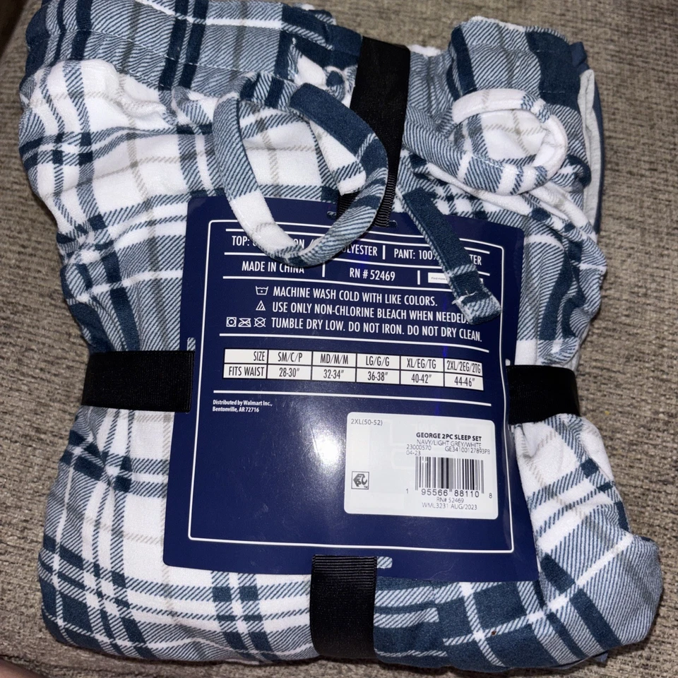 George Sleep Set 2XL Manga Larga Raglán Top Y Pantalón para Dormir  Foto 2 de 2