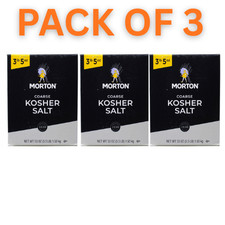 Morton Coarse Kosher Salt 53 oz, 3 Pack