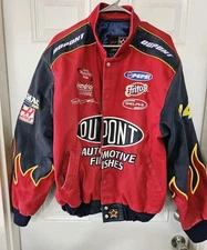 Vintage 90s Chase Authentics Jeff Hamilton Jeff Gordon DuPont NASCAR Jacket