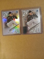 2020 Bowman Garrett Crochet Rookie Refractor 20 In 20 #161/250 (2 Card Lot ) Red