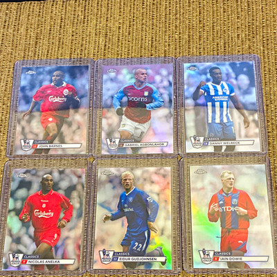 Topps Chrome Premier League Classics Lot 6 Karten Barnes Welbeck Anelka