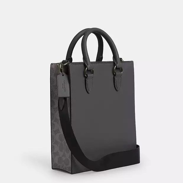 NWT Coach Men's Dylan Tote Bag In Signature Canvas CCG37 Grey