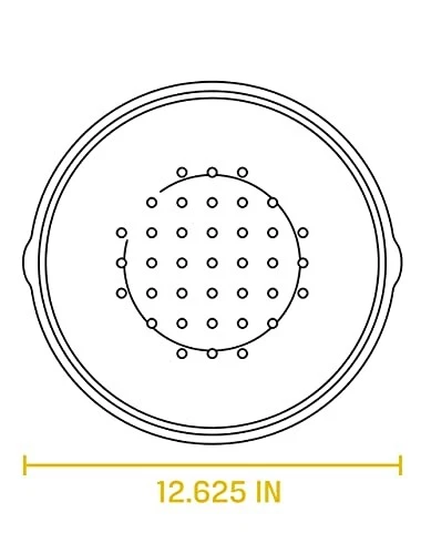 Lodge 12 Inch Cast Iron Lid. Classic 12-Inch Cast Iron Cover Lid with Handle and - Image 3 of 4